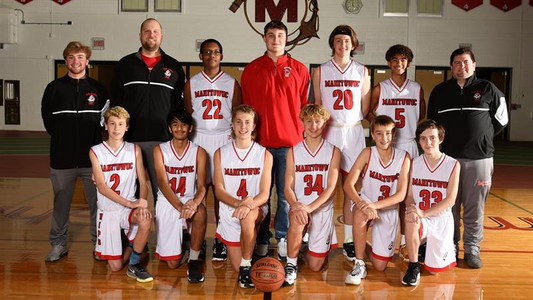 21-22 JV2 boys basketball team